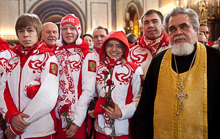 Патриарший молебен в Храме Христа Спасителя 