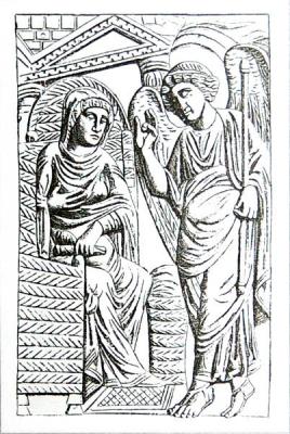 Кафедра архиеп. Максимиана. 546-556 гг. Архиепископский музей, Равенна. Фрагмент