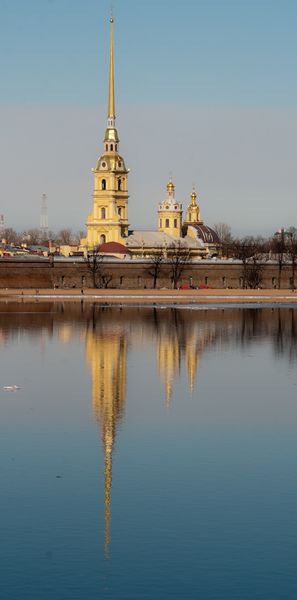 Петропавловская крепость. Вид со стороны Мраморного дворца