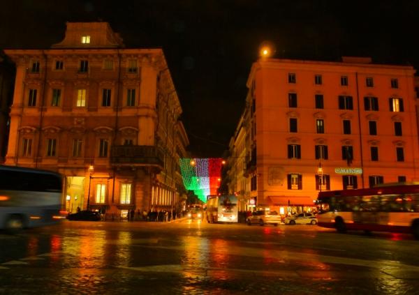 Via del Corso под Рождество