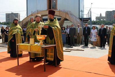 Молебен в Экспоцентре