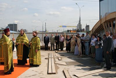 Молебен в Экспоцентре